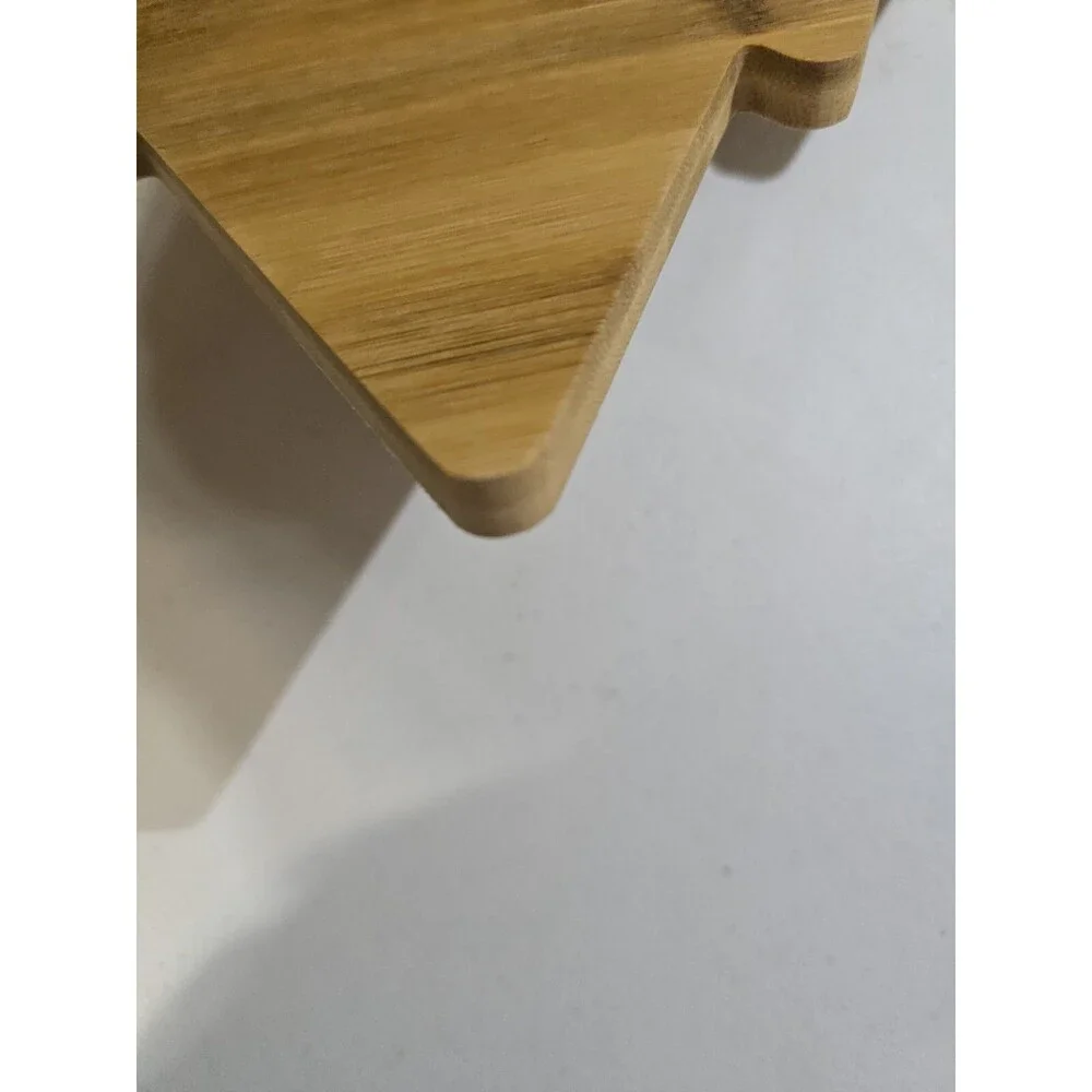 Christmas Tree Cutting Board Charcuterie Board Small Wood NWOT